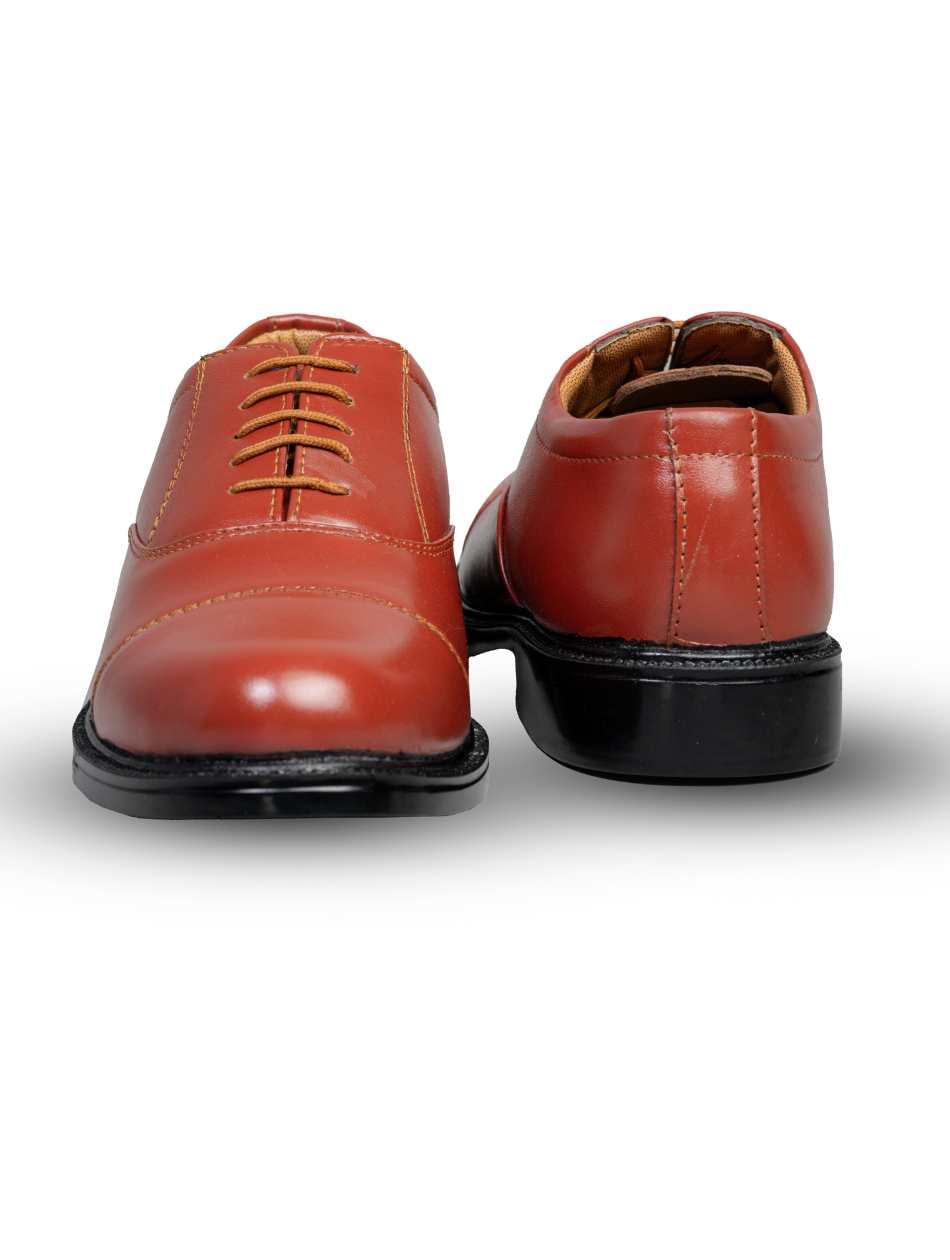 Men's Brown Formal Oxford Shoes - Image 3