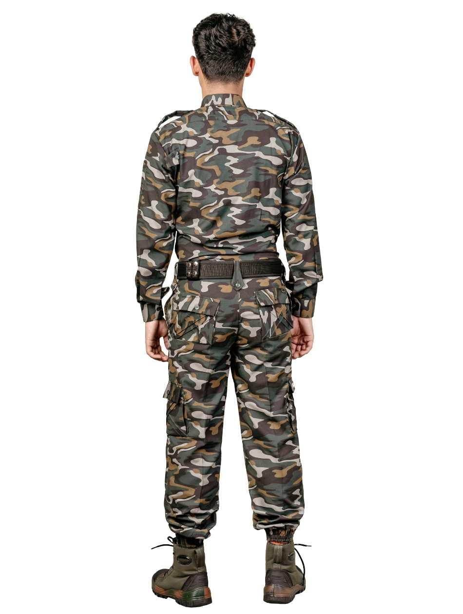 PAVA Men's Camouflage Army Combat Uniform Set | Full Sleeve Tactical Shirt & Cargo Pants - Image 3