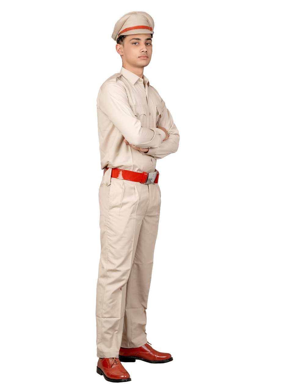Men's Police Uniform Set – Khaki Full Sleeve Shirt & Pant - Image 4