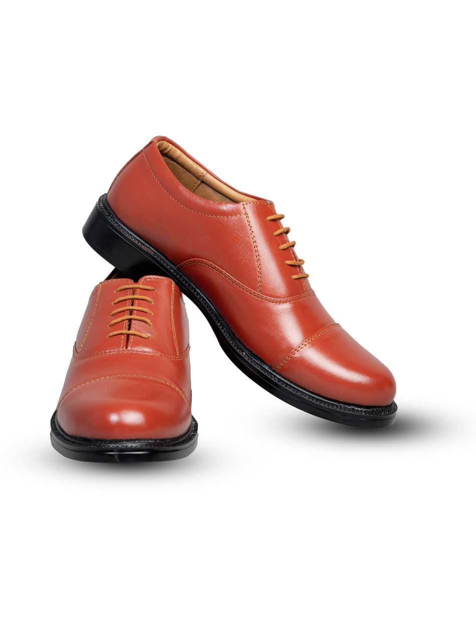 Men's Brown Formal Oxford Shoes - Image 2