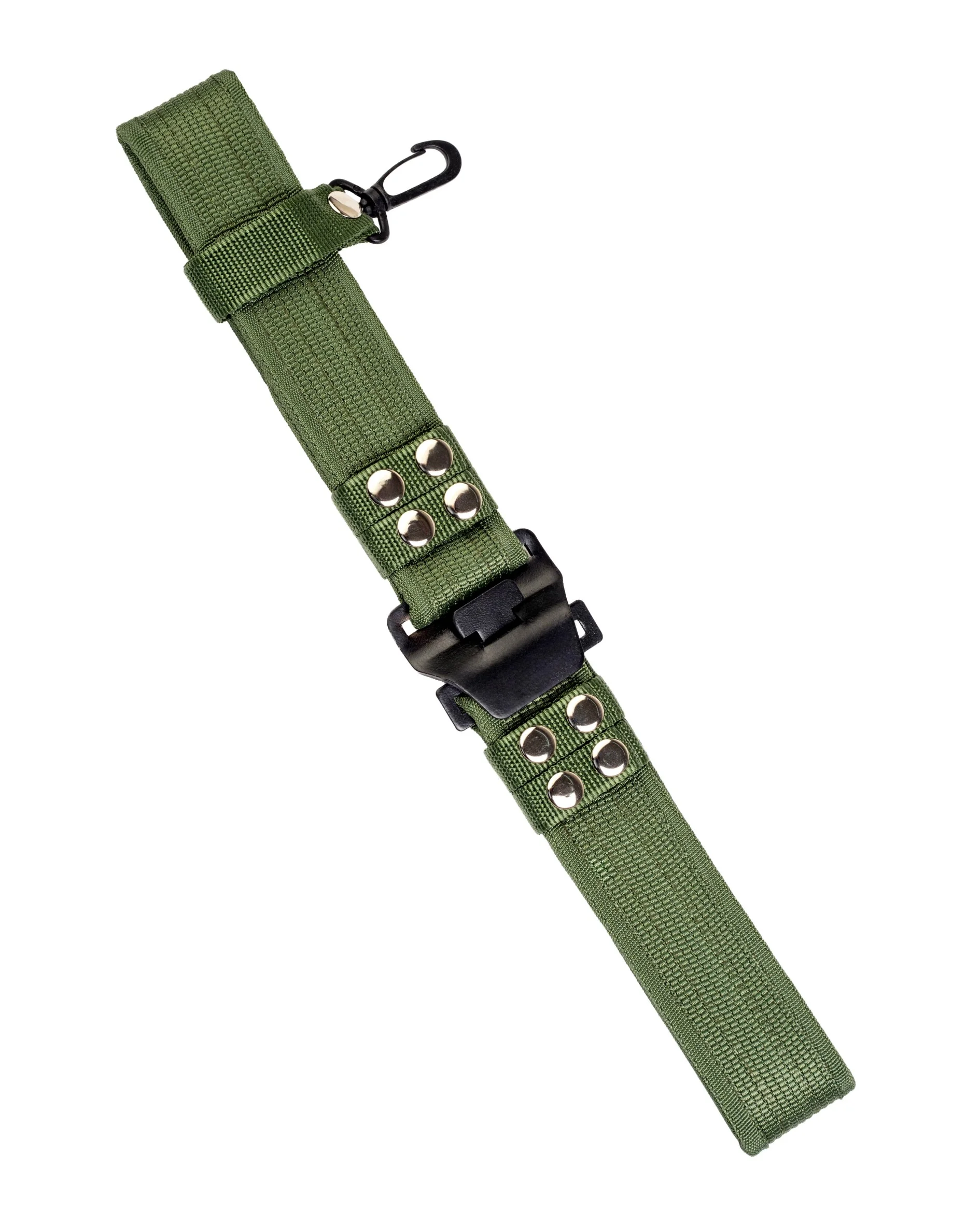 Military Tactical Nylon Belt with Quick Release Buckle – Olive Green