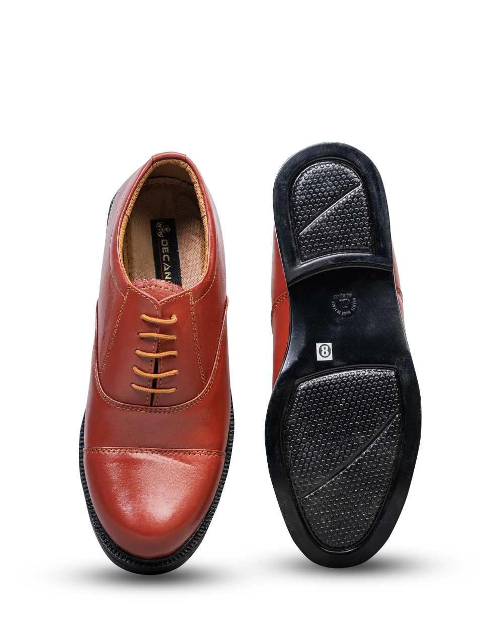 Men's Brown Formal Oxford Shoes - Image 5