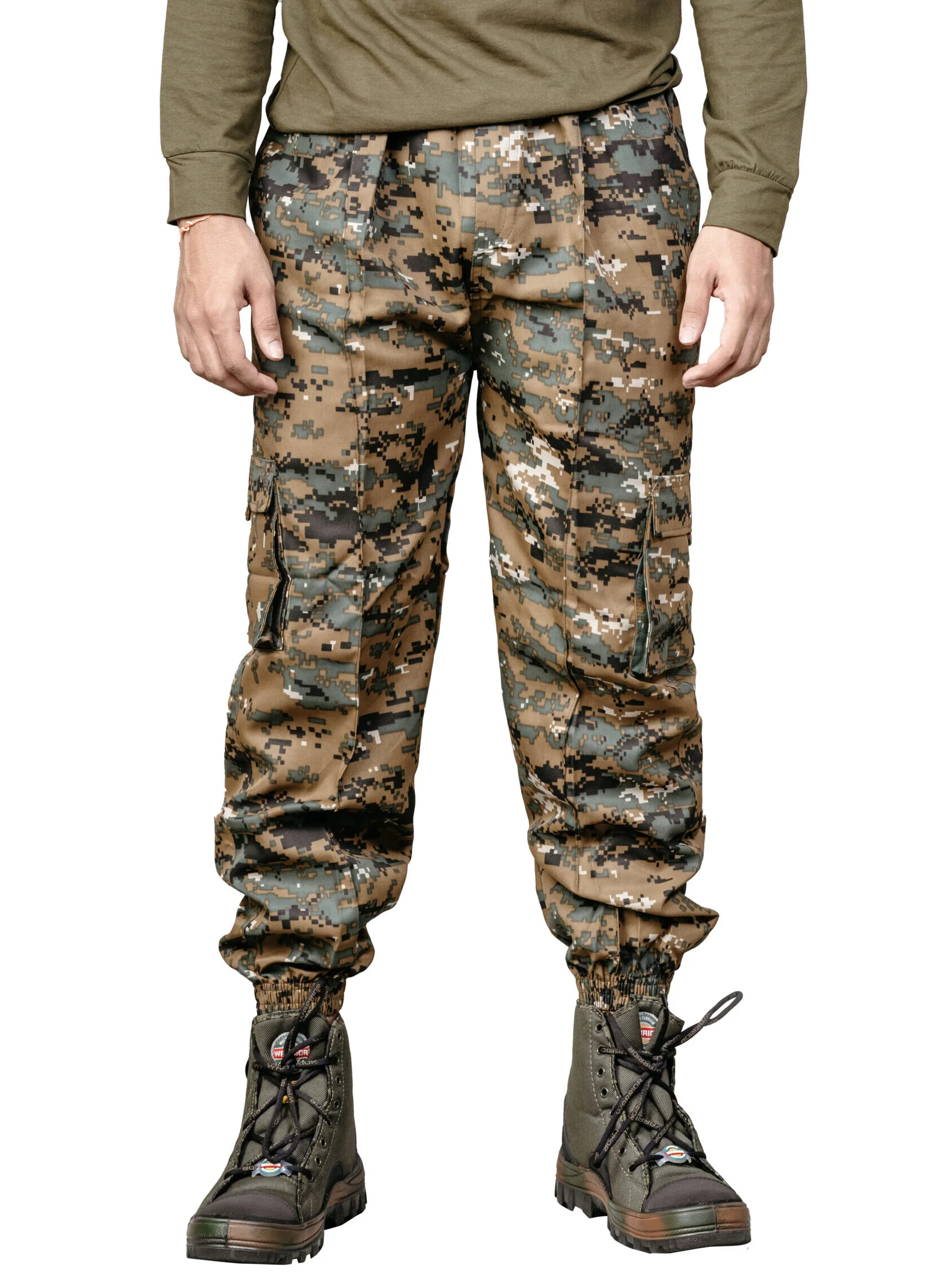 PAVA Men's Camouflage Cargo Lower | Army Print Tactical Jogger